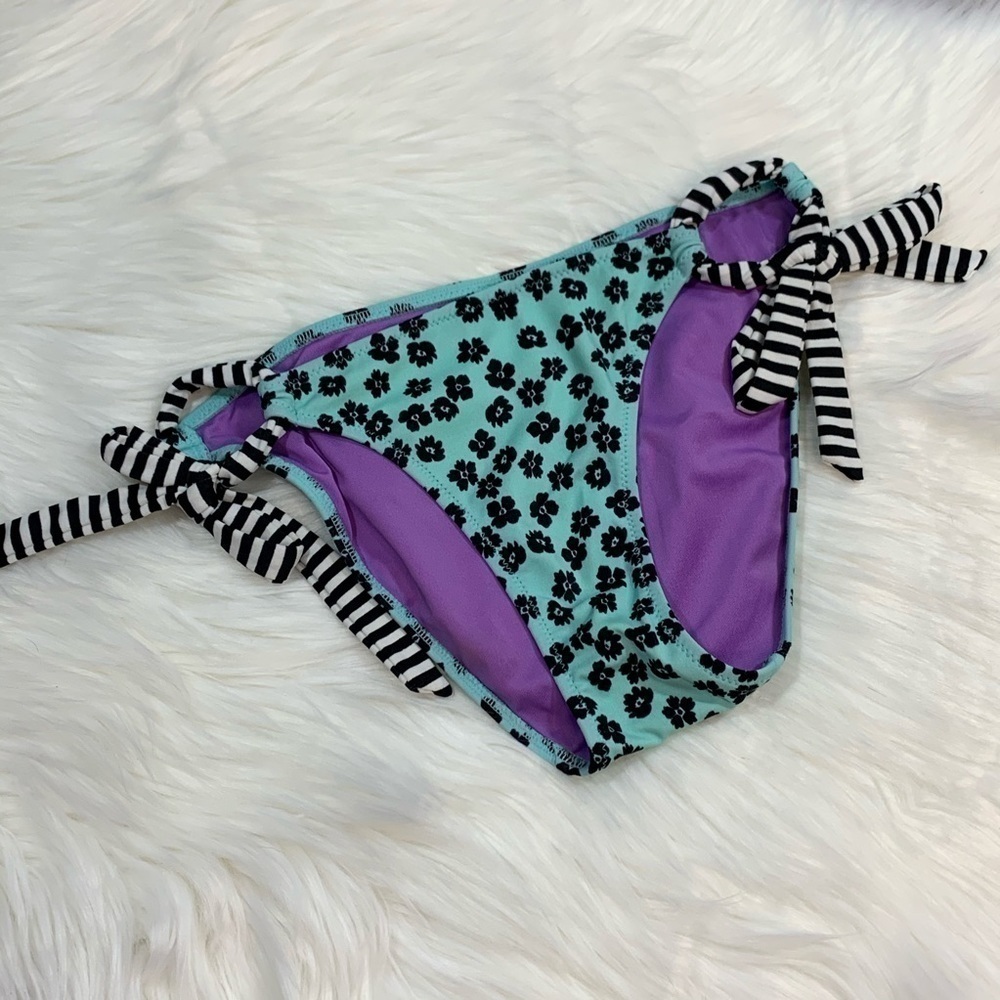 Victoria’s Secret Black Floral Bikini Bottom